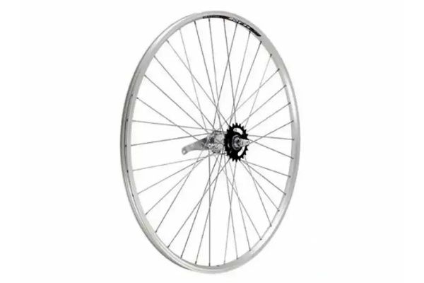 Колесо 28" заднее в сборе (Navigator 310), алюминий, двойной обод, 1скорость, артикул 630008