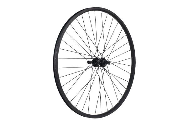 Колесо 27.5" MTB, заднее, двойной обод DH18 36H, алюминиевый сплав, черный, черная втулка под резьбовой ротор, FR-09R DISC , под трещотку